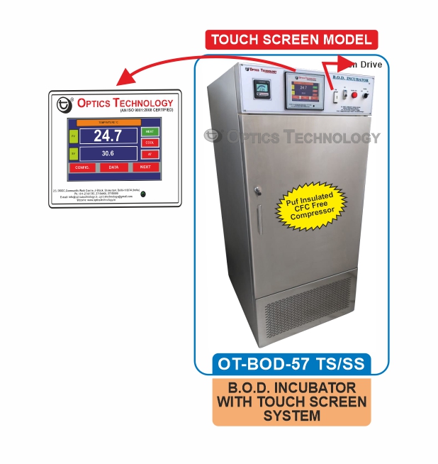 BOD INCUBATOR with TOUCH SCREEN